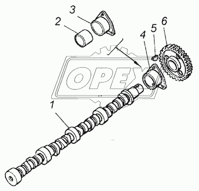 740.1006036-02 Корпус подшипника распредвала со втулкой КАМАЗ