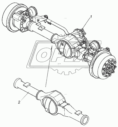 4326-2300010-21 Мост передний КАМАЗ