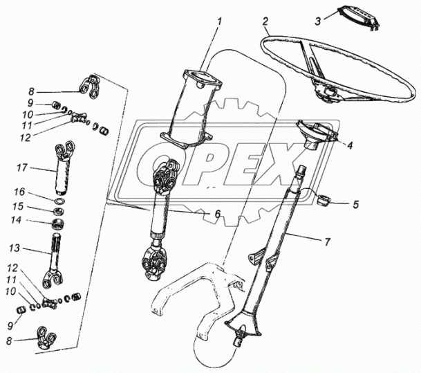 5320-3422027 Вилка-фланец рулевого кард. вала КАМАЗ
