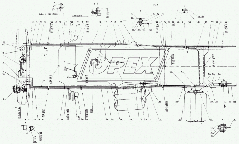 4310-3506097-10 Кронштейн трубки торм. КАМАЗ