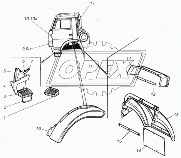 5320-8405014/15 Подножка правая/левая Острогожск