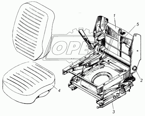 5320-6804110/11 Механизм перемещения сидения правый/левый МАРК
