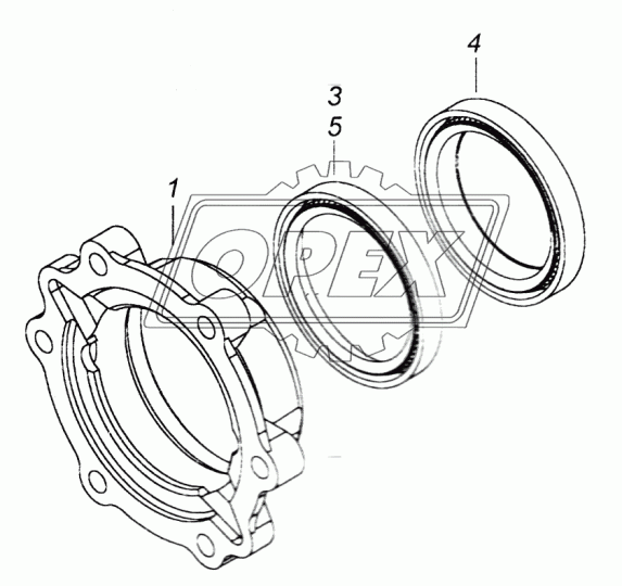 53205-2502209 Крышка подшипника вала привода зад.моста КАМАЗ