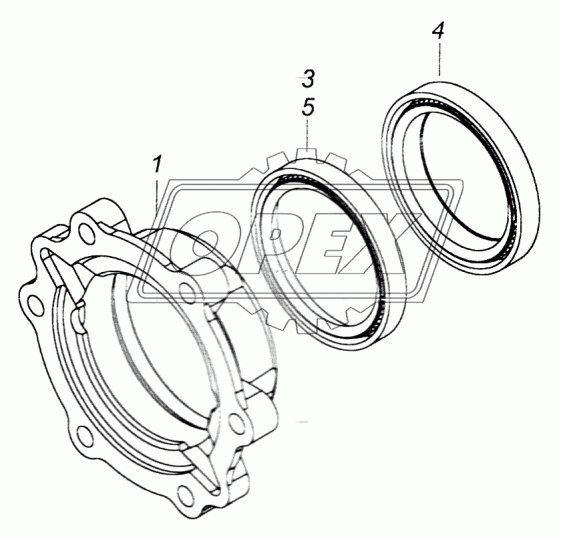 53205-2506027 Крышка подшипника МОД с двумя пазами КАМАЗ