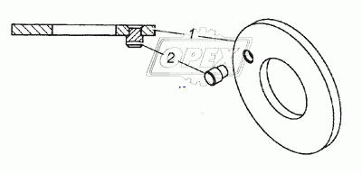 14.1701088 Штифт упорной шайбы L=10 d=6х8 с/и КАМАЗ