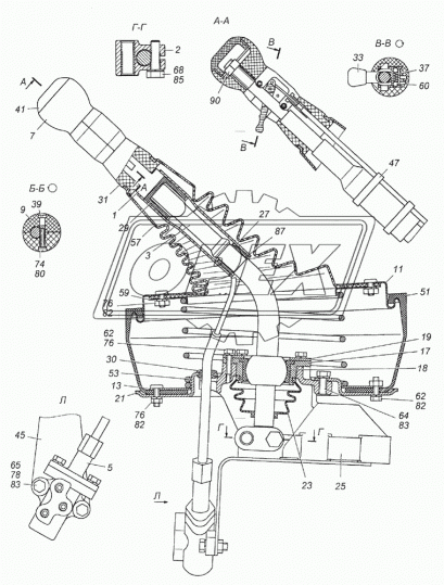 53205-5130016-10 Уплотнитель РТИ овальный 220х317 h=105; 6отв.ф8/1отв.ф170 люка пола рычага коробки передач КАМАЗ-УВК