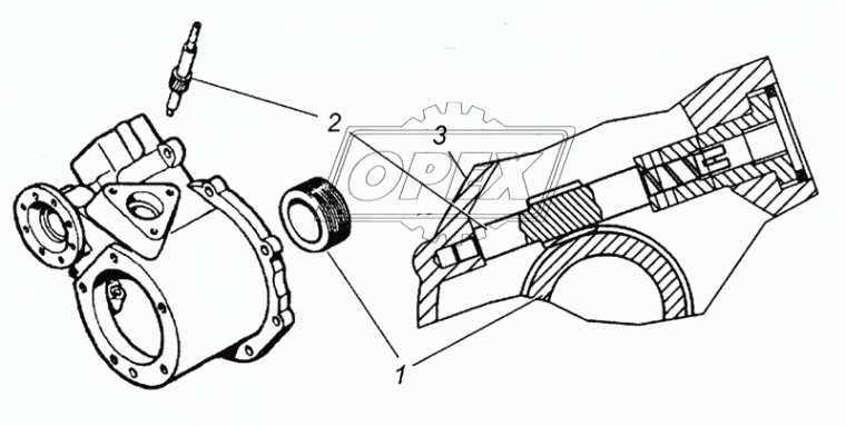 53228-3802033-20 Шестерня ведущая привод.спидометра 5витков ф50х75 h=30 КАМАЗ