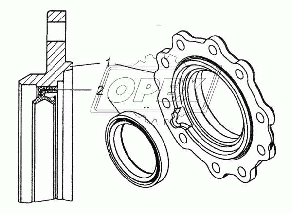 5320-2402051 Крышка стакана подшипников КАМАЗ