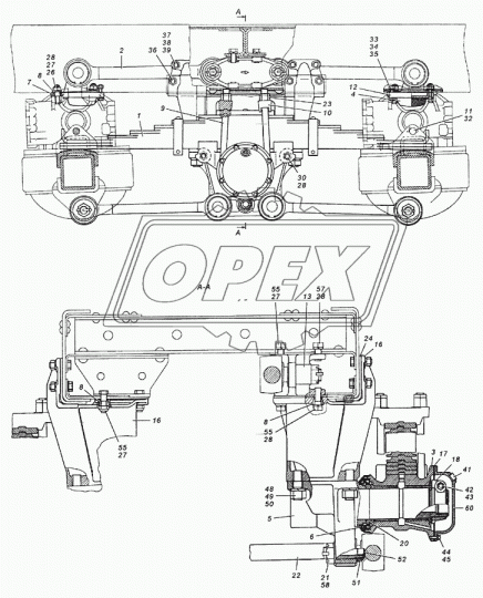 853302 Шпилька М27 L=86 Р1=25х1,5/25х1,5 скреп.кроншт.баланс.задн.подвески КАМАЗ