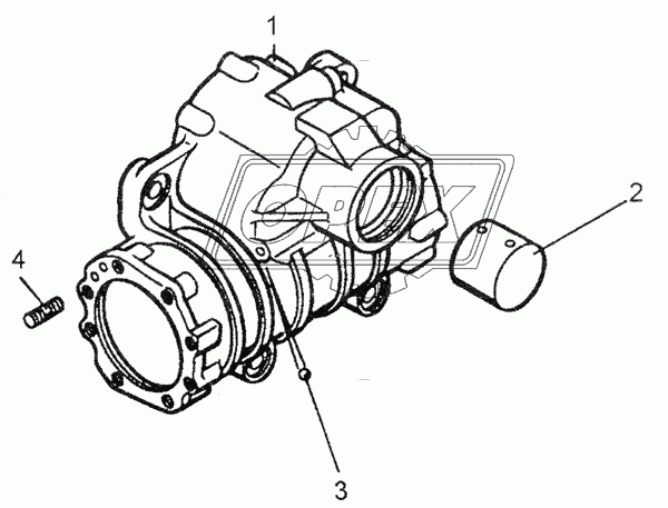 4310-3401076 Втулка (медь) ф60х63 L=50 с проточкой и вырезом, разрезная, картера ГУРа; снята с пр-ва без замены КАМАЗ