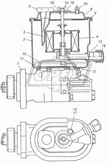 4310-3407400-02 Пробка (крышка) сталь 163х105 h=27 бачка насоса КАМАЗ