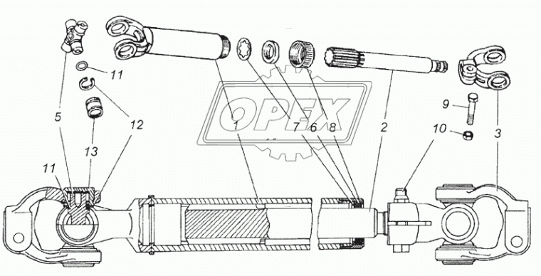 53205-3422038-75 Стержень шлицевой КАМАЗ