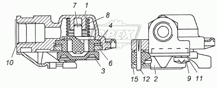 100-3521009-10 РМК головки соед.торм.приц.(3 наим) РААЗ