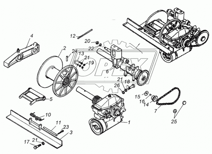 4310-4511010 Тросоукладчик лебедки в сборе КАМАЗ-УВК