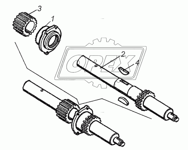 4310-4501127 Втулка шлицевая 18z ф59х94 h=61 под шпонку КАМАЗ-УВК
