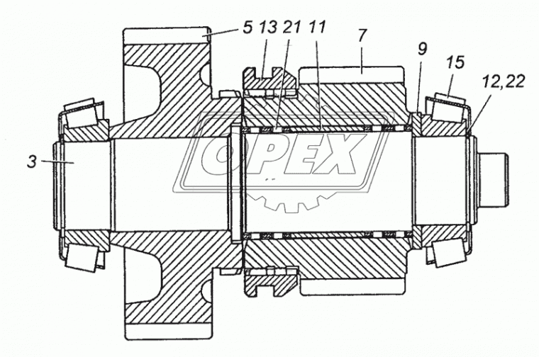 65111-1802088 Шестерня промвала РК z=34 фвнутр=58 КАМАЗ