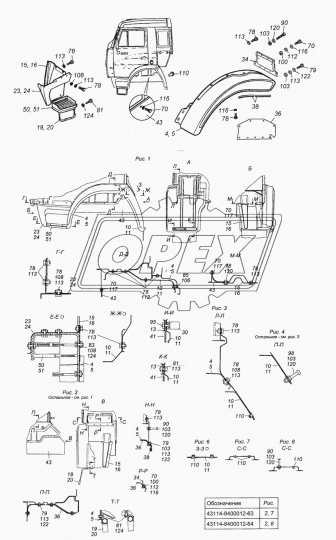 5320-8403126 окантовка крыла КАМАЗ