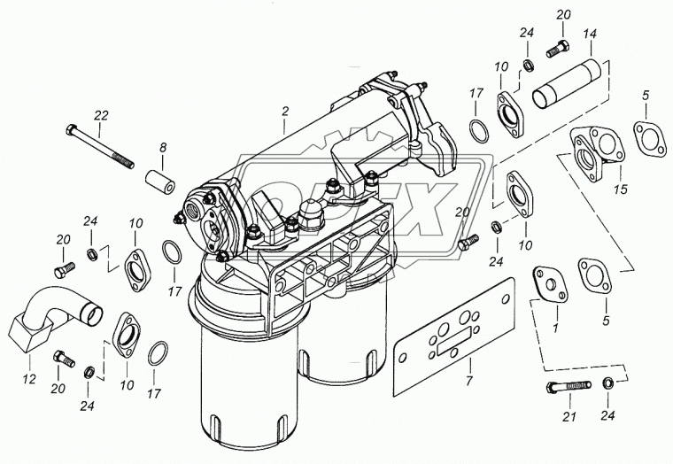 740.90-1013262 Труба подводящая КАМАЗ