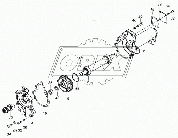 740.90-1111055 вал шестерня привода ТНВД КАМАЗ