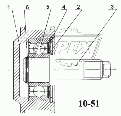 740.11-1307222 Шайба С/И грязезащитная напрвляющего ролика КАМАЗ