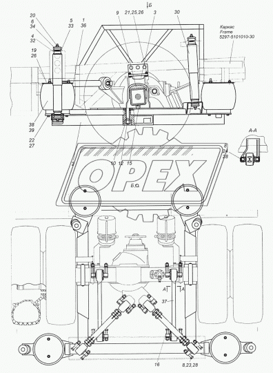 5297-2919016 Штанга реактивная задней подвески нижняя КАМАЗ
