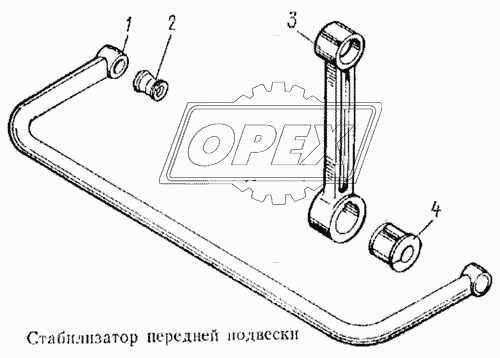 53215-2906040 Подушка (полиуритан) ф33х61 L=64 L1=54 стабилизатора; снята с пр-ва см.-10   ф33х61 L=64 L1=54 ГК Ростар