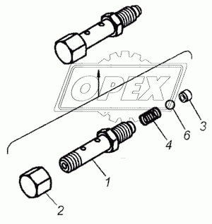 740.21-1104022 Гайка С/И глухая топливного клапана КАМАЗ