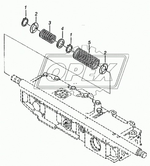 0732 040 765 Пружина нажимнаая L=80 (6вит.) ф34х39 фвитка 3 ZF