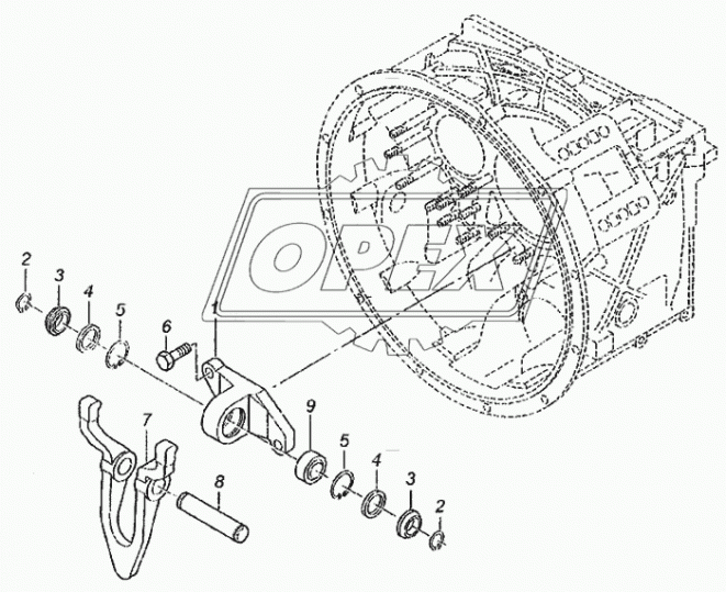 1315 268 017 Вилка выключения сцепления MAN F90,F2000,TGA->2006,TGS/TGX 2007-> MAN LCV (1970-2020) ZF