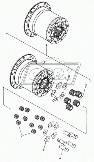 252806 Подшипник 30х42х30 ролик.игольчатый; с короткими цилин. роликами