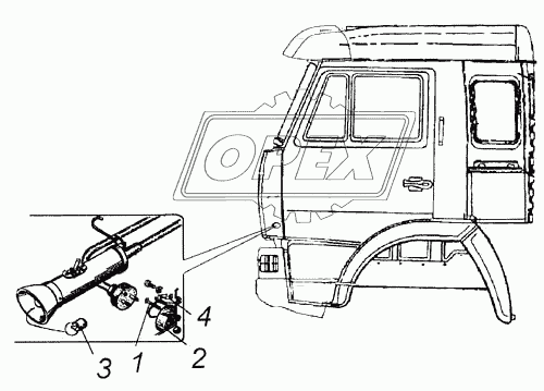 5420-3724200 Провод массы штепсельной розетки в сборе РЫБИНСК