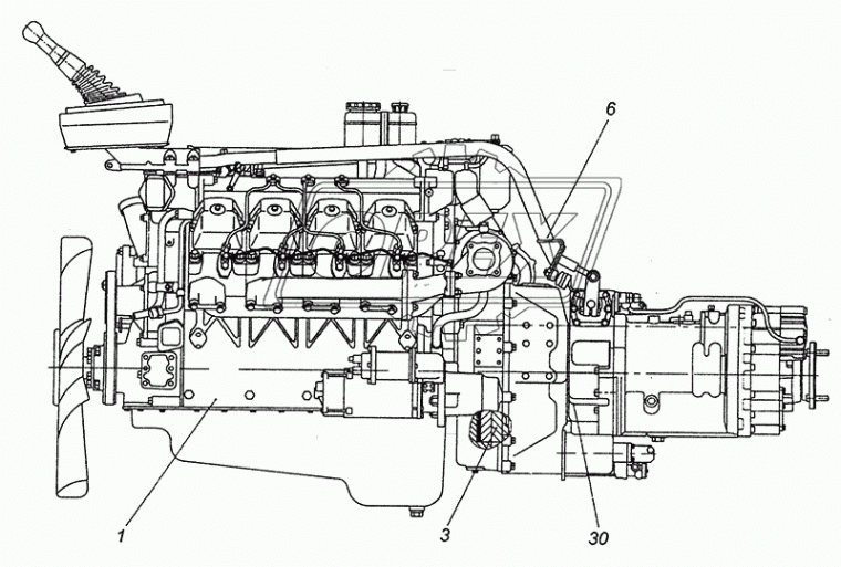 740.63-1000400 Двигатель ЕВРО-3 400 л.с. ТНВД BOSCH на а/м 6520, 6522 КАМАЗ