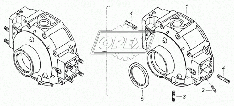 740.63-1002260-10 Крышка блока цилиндров передняя система Common Rail дв. 740.62-280 КАМАЗ