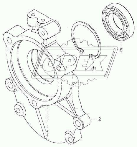 740.90-1111025 Крышка редуктора привода ТНВД КАМАЗ