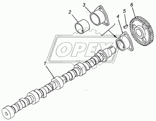 740.21-1006036 Корпус подшипника распределительного вала с втулкой треуг.фланец 87х90; фвнутр=42/фнаруж=60 L=40 L1 КАМАЗ