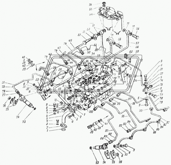 740.11-1104422 Трубка топливная КАМАЗ низкого давления отводящая ТНВД КАМАЗ