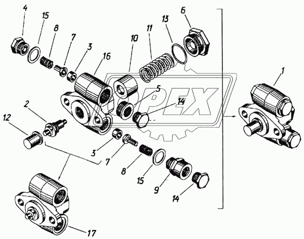332.1106090-01 Корпус топливного насоса ЯЗДА