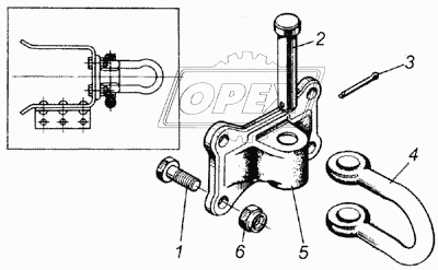 5410-2806043 Петля буксировочного крюка КАМАЗ