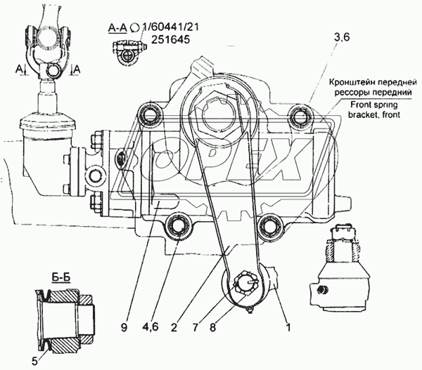 С-500L Механизм рулевого управления (715-106)