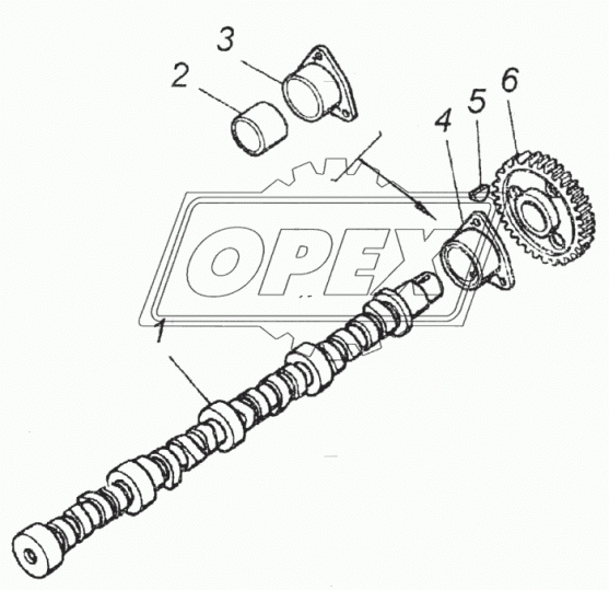 7482-1006033 Корпус подшипника распределительного вала с втулкой треуг.фланец 87х90; фвнутр=42/фнаруж=60 L=40 L1 КАМАЗ
