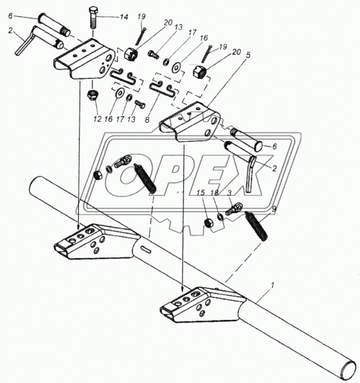 6520-2804034 кронштейн верхний КАМАЗ