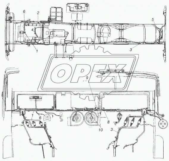 5320-3724078-60 Жгут проводов заднего фонаря Камаз-5320 РЫБИНСК