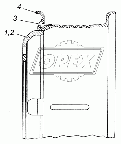 65115-3101015-50 Обод колеса 7,5-20; (дисковое) 10 шпилек; без замочного и борт.колец КАМАЗ-УВК