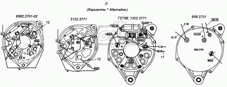 6540-3724044-70 Пучок проводов датчиков двигателя в сборе РЫБИНСК