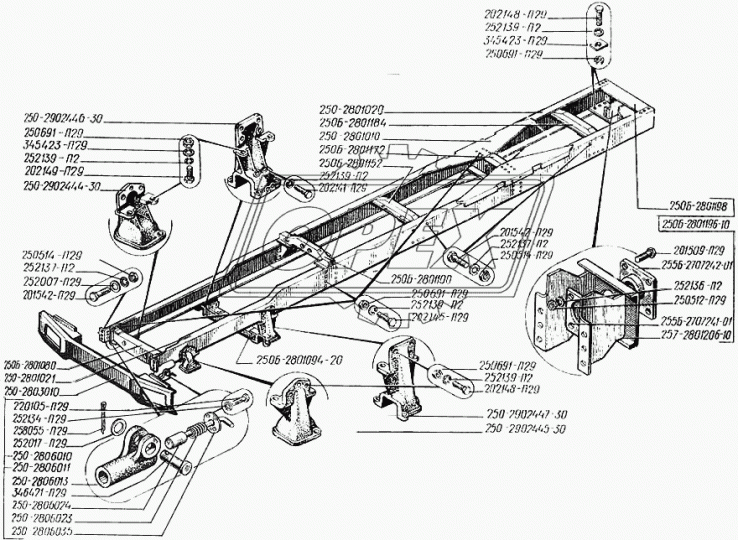 250-2806035 Шайба С/И опорная пружины вилки буксировочного крюка КРАЗ-250 КрАЗ