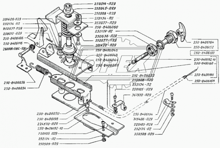 250-8406036 Кронштейн КрАЗ