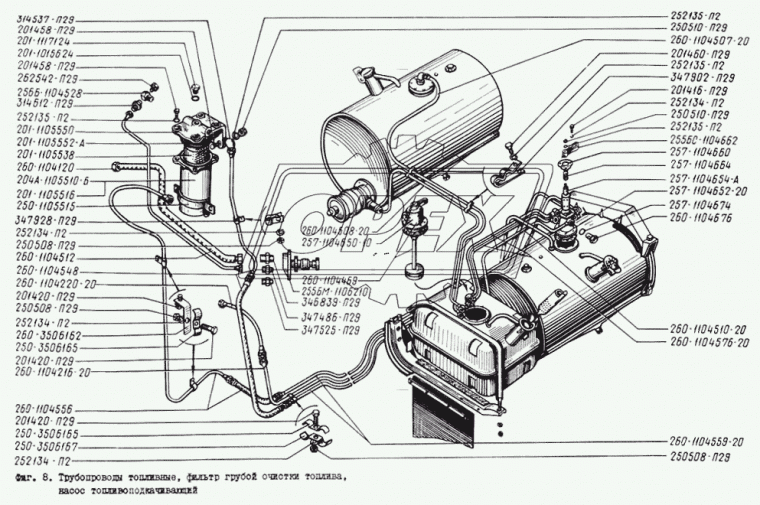 260-1104120 Шланг соединительный КрАЗ