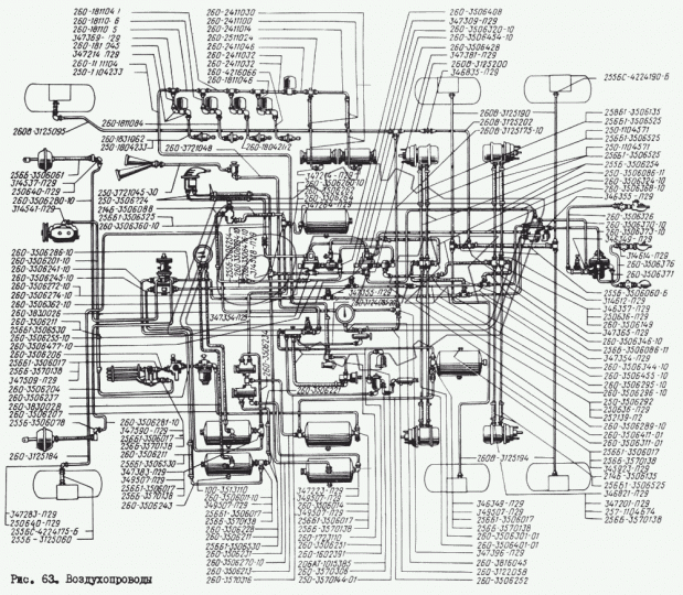 260-3816045 Шланг в сборе КрАЗ