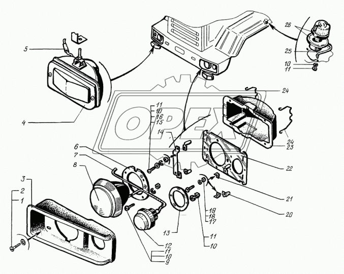 6443-3711120 Кронштейн скобы КрАЗ