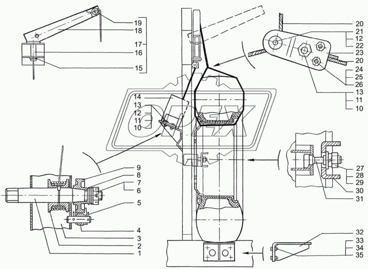 6437-3105070-10 Кронштейн КрАЗ